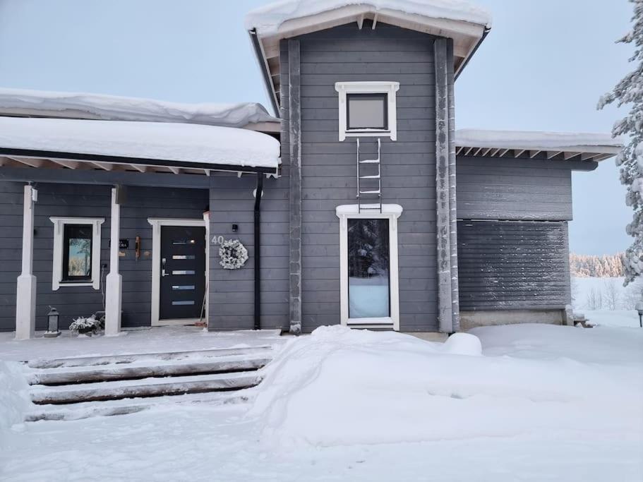 Huvila Eraemaajaerven Rannalla Taivalkoskella Jokijarvi  Exterior photo